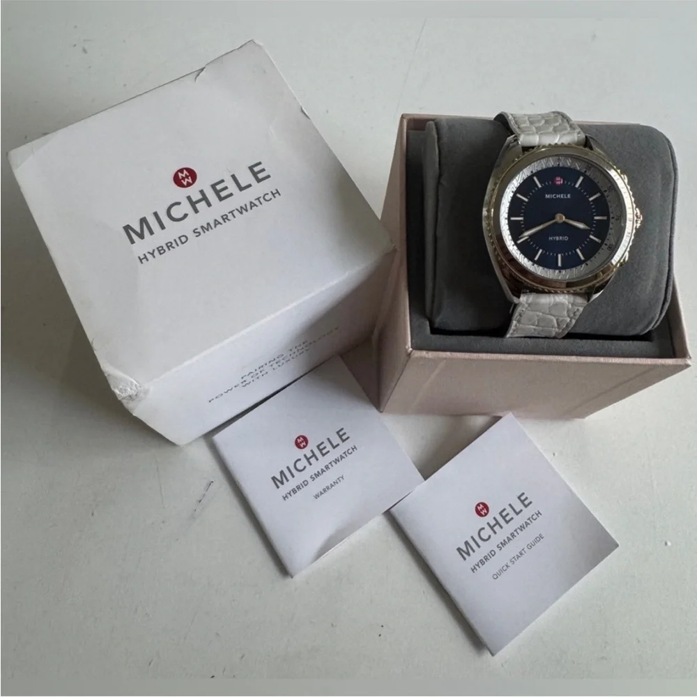 Michele Trio: Purple, White & Pink Accent Women’s Watches